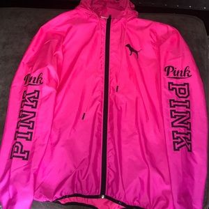 PINK lightweight windbreaker